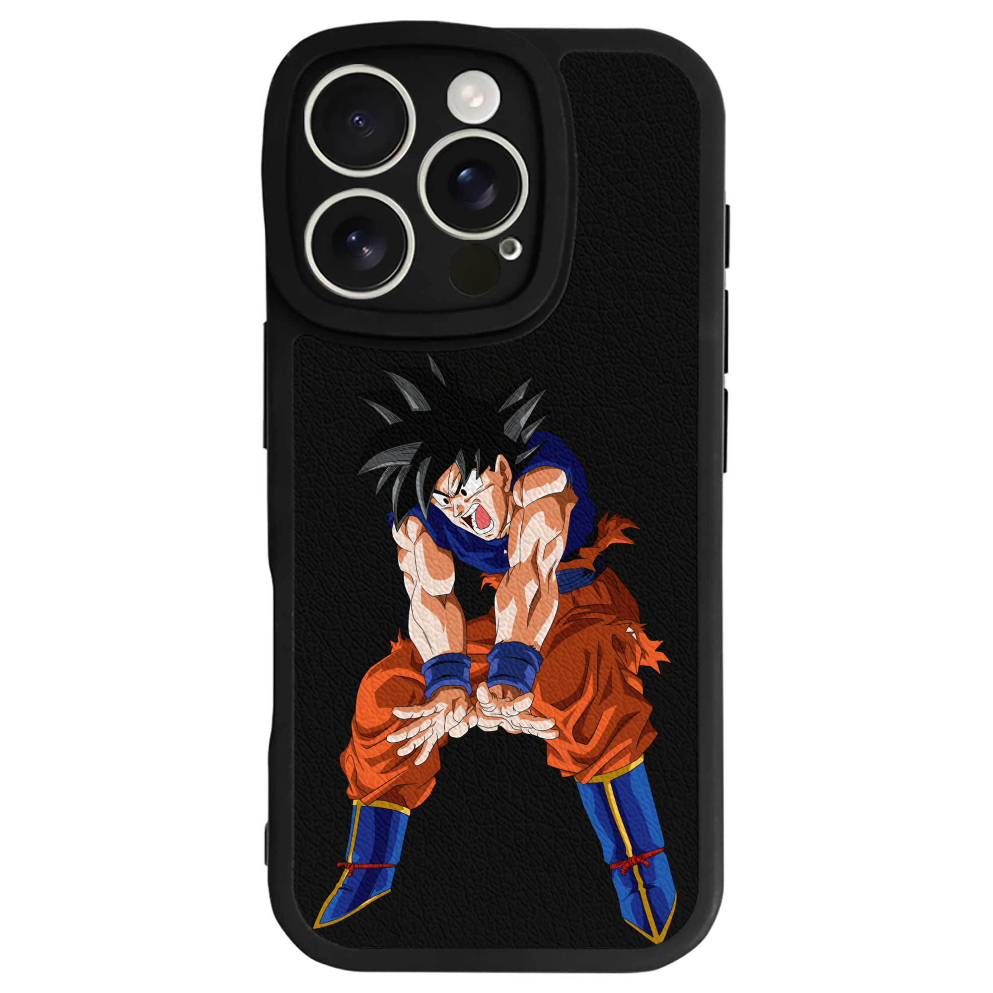 （画像用） ドラゴンボール 孫悟空（そん ごくう）Son Goku カカロット DRAGON BALL Kakarotto 【iPhone 16シリーズ対応】シリコンスマホケース（レザー調） 材質：シリコン